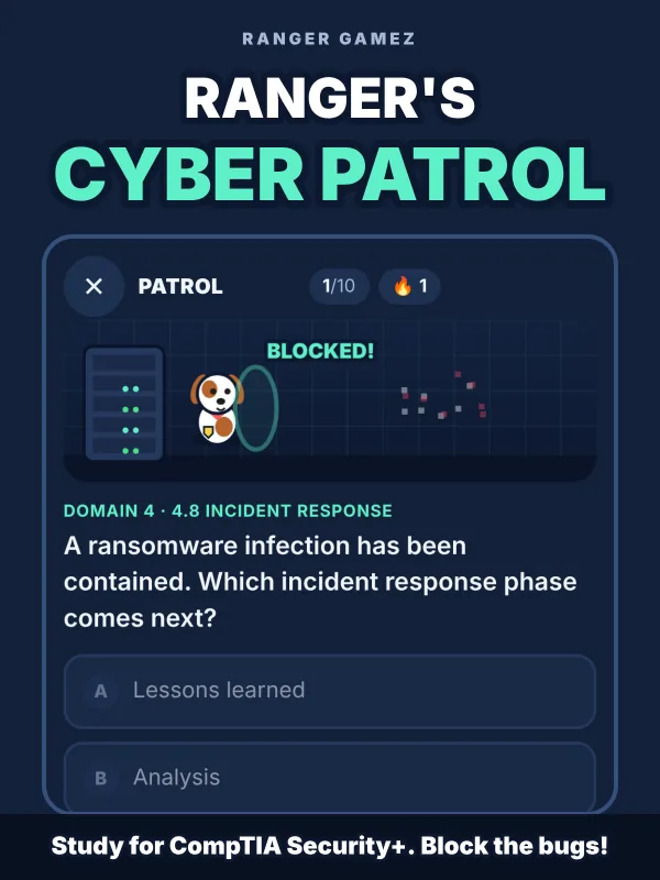 Ranger's Cyber Patrol gameplay
