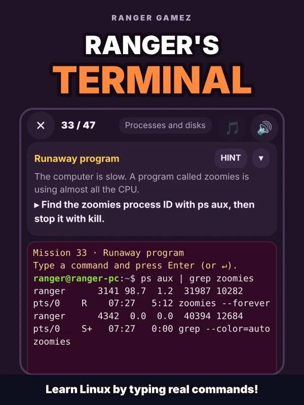 Ranger's Terminal gameplay